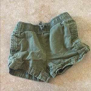 Olive Green Toddle Shorts